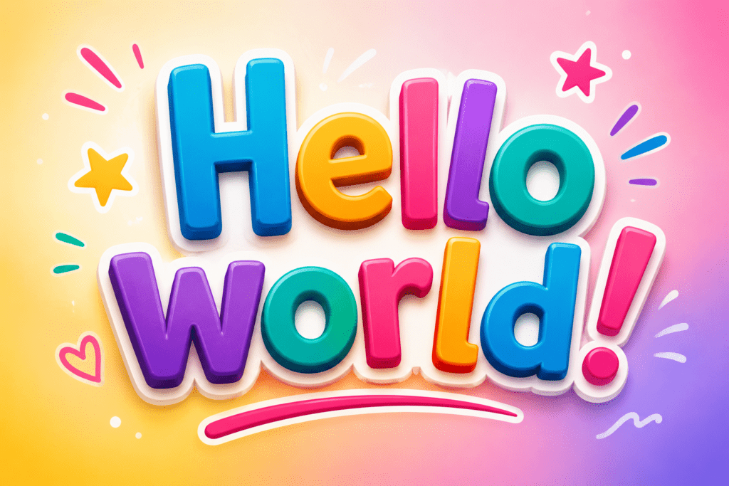 Hello World! – Welcome Banner