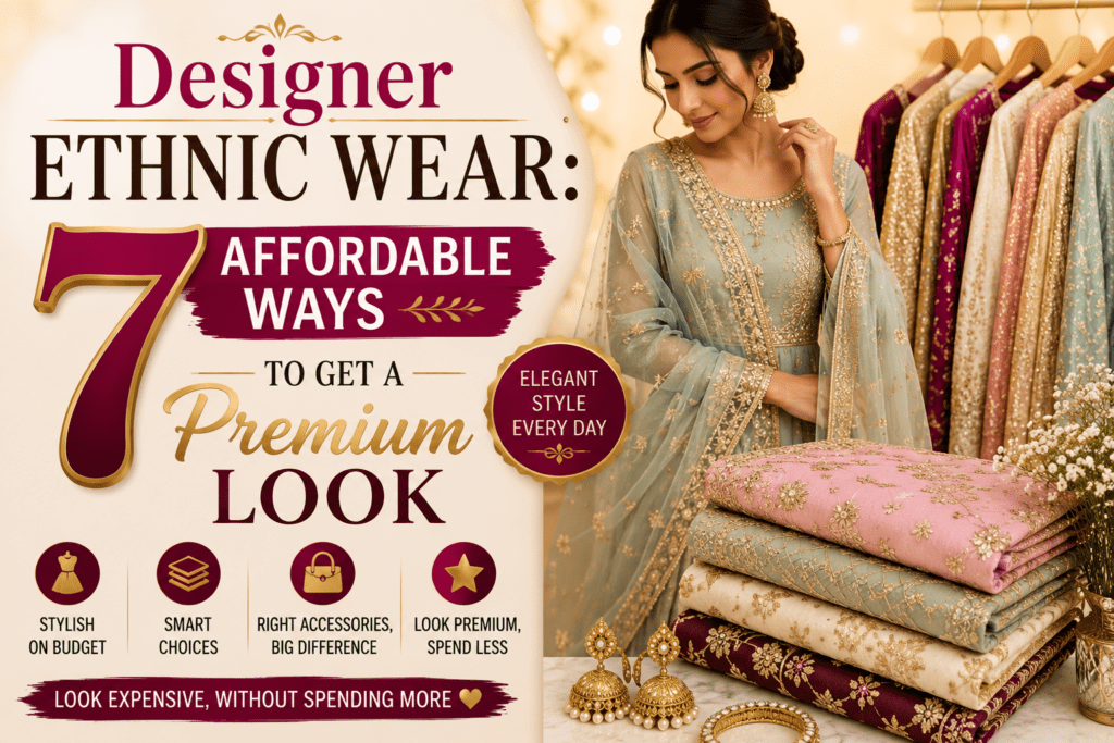 Designer Ethnic Wear – 7 Affordable Ways to Get a Premium Look